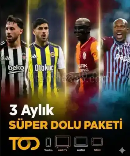 3 Aylık TOD Süper Dolu Paket [ Kişiye Özel Kod ] / TV Dahil / En kapsamlı paket tüm içerikler dahil