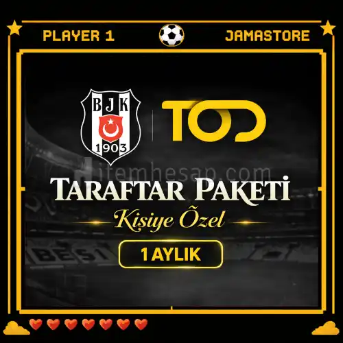 Tod TV Beşiktaş Taraftar Paketi | Kişiye Özel Hesap [1 Aylık]