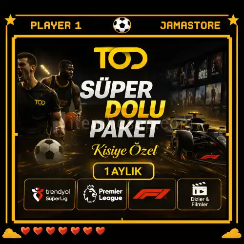 Tod TV Süper Dolu Paket | Kişiye Özel Hesap [1 Aylık]