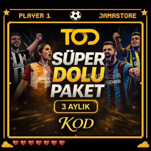 ⭐ 3 Aylık Tod TV Süper Dolu Paket Kodu + Her Şey Dahil ⭐