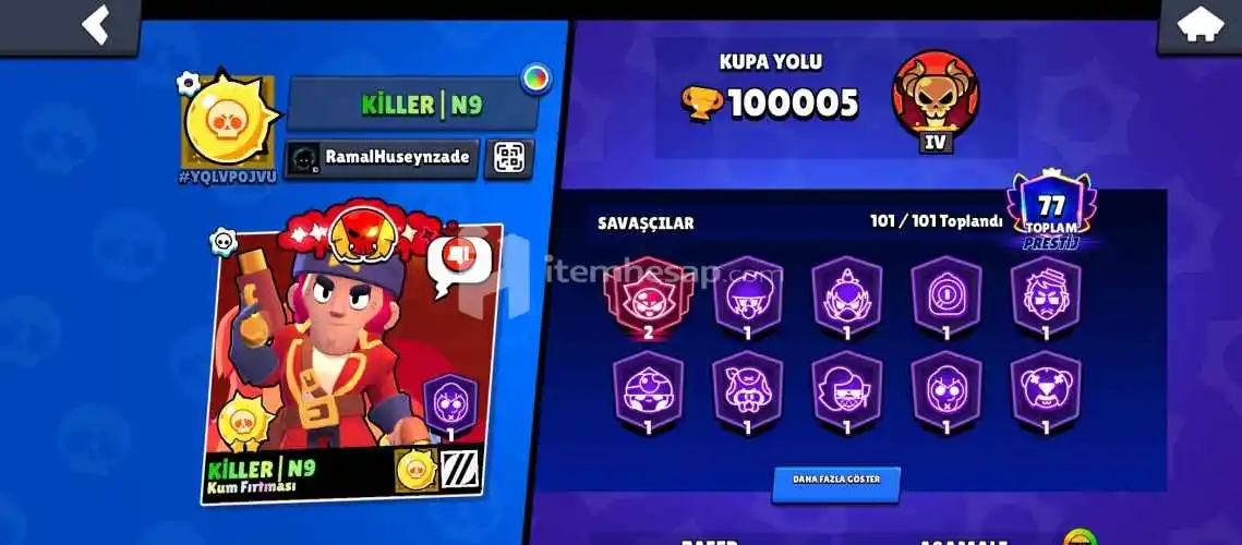 Brawl Stars Hesap Satılıyor