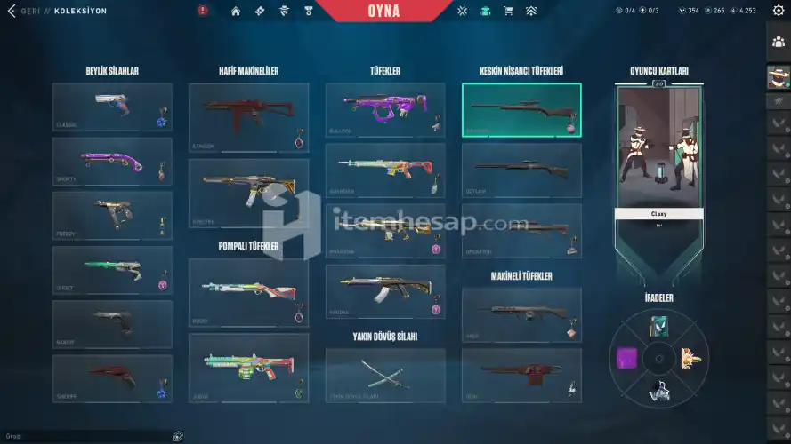 Satılık Valorant hesabı