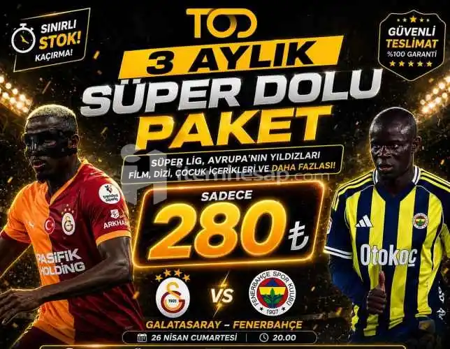3 Aylık Tod Süper Dolu Paket Full İçerik