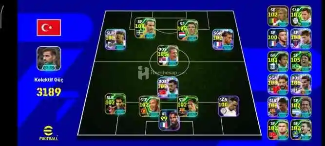 E football hesap 3189