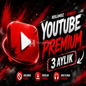 3 Aylık Youtube Premium Kod (Kendi Hesabınıza)