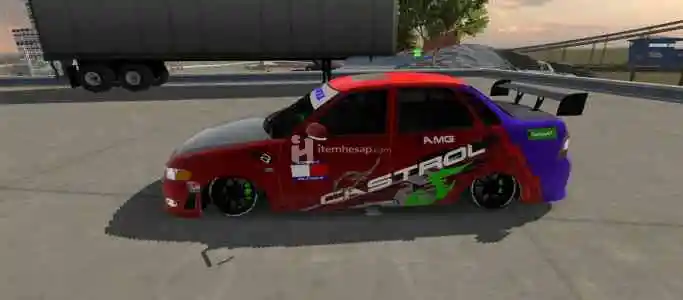 Drift Ayarli Cizimli Araba