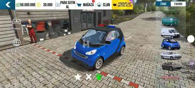 30 k coin, 50m para ve caravan vb. paralı araçlar var