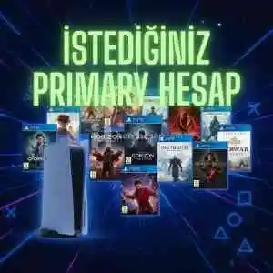 İstediğiniz Oyun İçin Primary Hesap Ps5/Ps4 + Garanti
