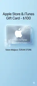 100 TL Apple Store & iTunes Hediye Kartı