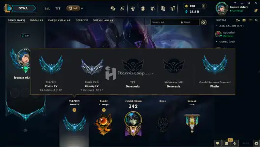TR Full Champ 2 Ultimate Prestijli LoL Hesabı