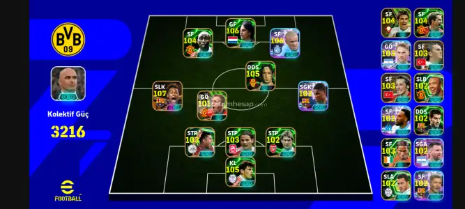 3216 Kolektif Full Epic Messi Haaland Neymarlı eFootball Hesabı” indirim yapılır canlar