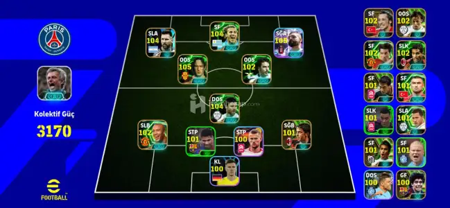 3170 Güç | 105 Salah & 104 Messi-Totti-Forlan |