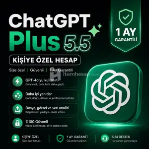 Kişiye Özel Chatgpt Plus 5.5 Hesap 1 Ay Garantili