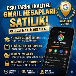 Eski tarihli temiz gmail hesaplari A++