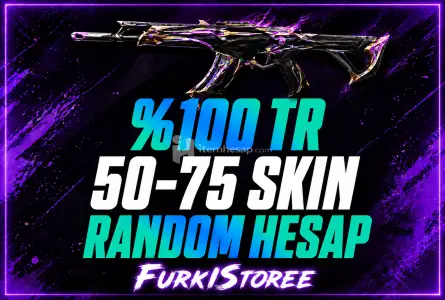 Valorant 50-75 Skin Random Hesap T.R