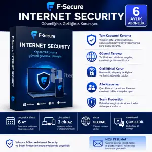 F-Secure Internet Security 6 Aylık – Kişisel Hesap