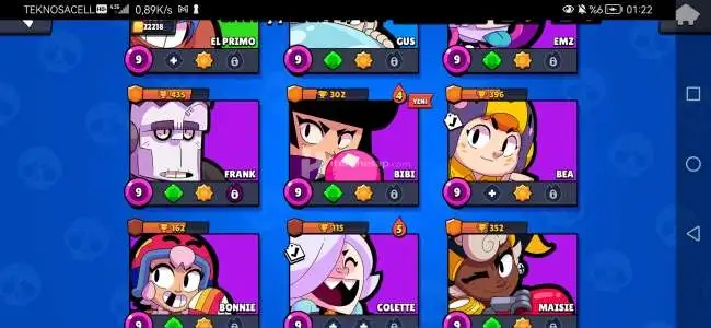 Brawl star hesap 22k kupa acil