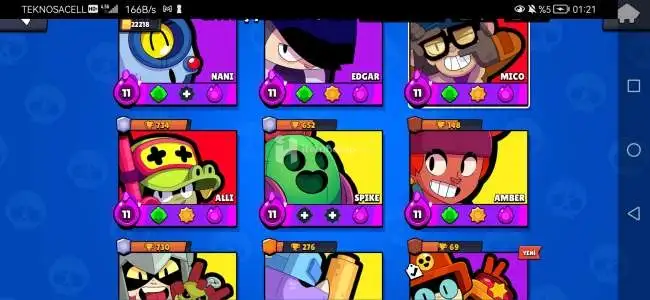 Brawl stars 22 bin kupa dolu acil satlik