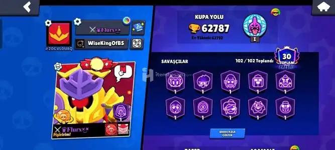 62K brawl stars hesap satış