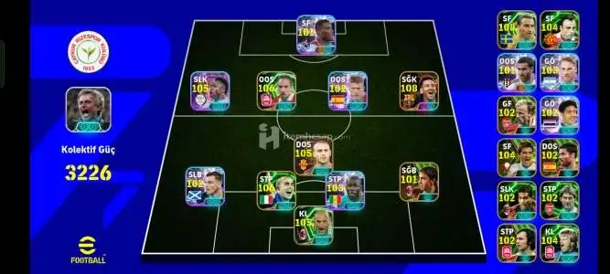 Satılık eFotball hesabı