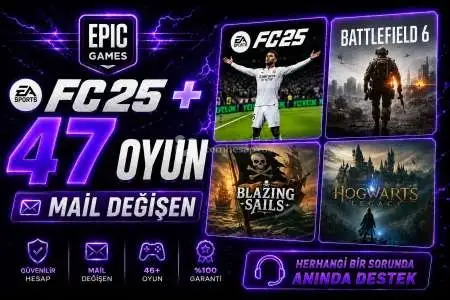FC25 + 47 Oyun / Mail Değişen Hesap