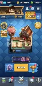 Bütün Kartlar mevcut 27.Arena Clash Royale hesabı