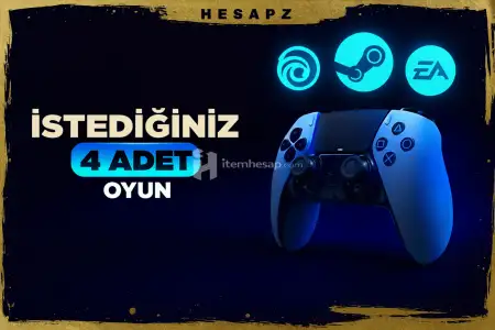 İstediğiniz 4 Oyun + Garanti