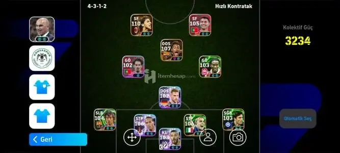 Koleksiyonluk 3234 kolektif temiz hesap
