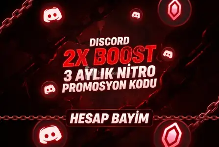 (Açıklamayı Okuyunuz) - Discord 2X Boost + 3 Aylık Nitro Promosyon Kodu