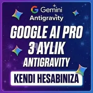 3 Aylık Gemini Pro Antigravity Kendi Mailinize