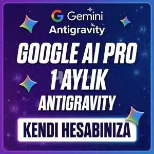1 Aylık Gemini Pro Antigravity Kendi Mailinize