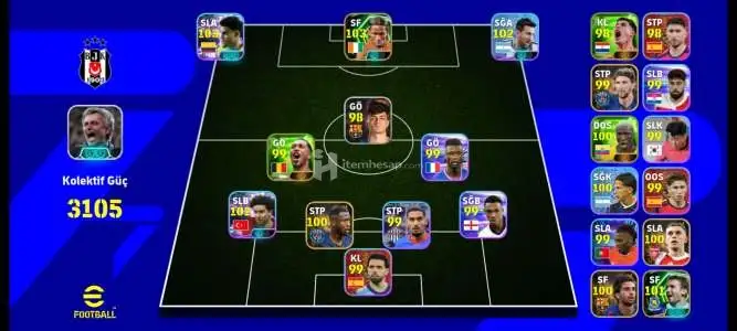 Pes mobile