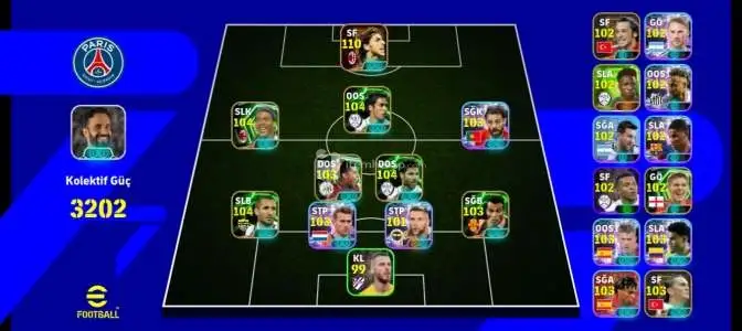 Pes mobile 110 zlatan 106 skrınar 105 chellini tek bağ eksi mc yok geleni geri çevirmem