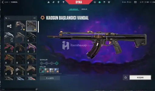 valorant 148 level skinli hesap