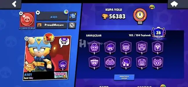 Brawl Stars Hesabi 57K