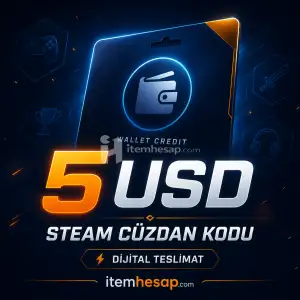 Steam 5 Usd Cüzdan Kodu (5 Dolar) – Dijital Teslimat