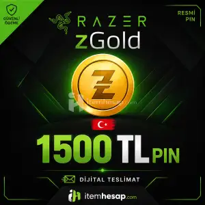 Razer Gold 1500 TL Pin Kodu – Türkiye Cüzdan Bakiye Kodu