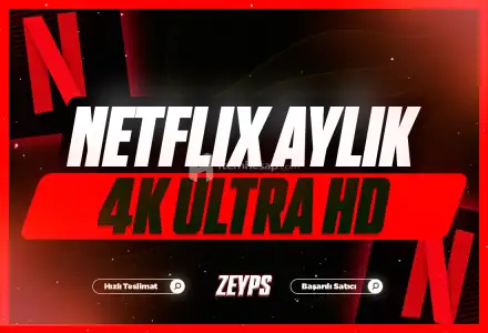 [4K Ultra HD] Kişiye Özel Netflix 1 Ay