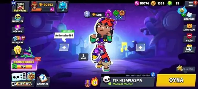 100K+ kupa Güneş 2 Şöhretli Fiyat Performans Hesabı Full Karakter Açik+Brawl plus paketi,Sürekli Güncelleniyor.