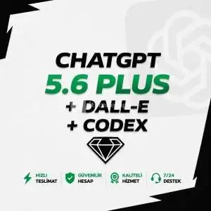 ⭐ 1 Aylık Hesap ⭐ | Chatgpt 5.6 Plus + Dall-E + Codex