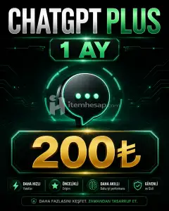Şahsınıza Özel Chatgpt Plus + Codex 1 Aylik