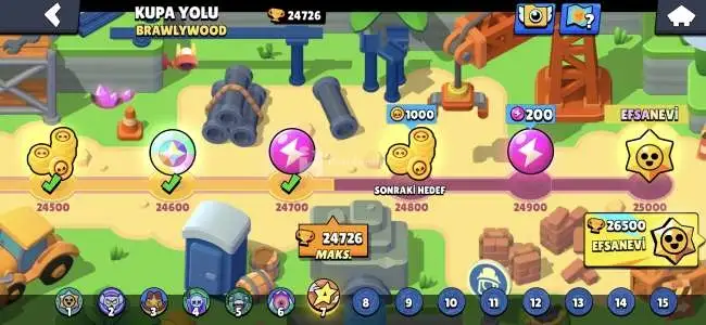 Satılık Brawl stars hesabı 25.000 kupa