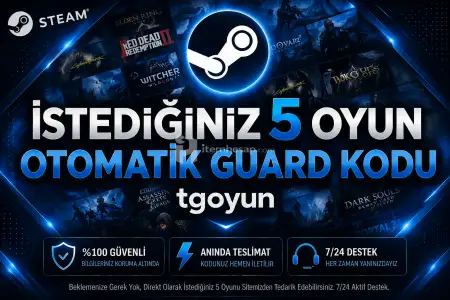 ⭐ 7/24 Teslim | Seçtiğin 5 Oyun ⭐