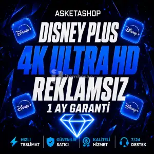 ⭐4K Uhd Disney Plus Reklamsiz (1 Ay Garanti+Kapanmaz)⭐