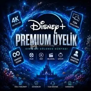 (Oto Teslim) Disney+ 4K Uhd Reklamsiz 1 Aylik