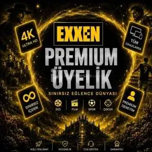 (Oto Teslim) TR Exxen 4K Uhd 1 Aylik