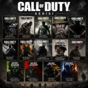 Call of Duty Serisi 14 Oyun PS5 + Garanti