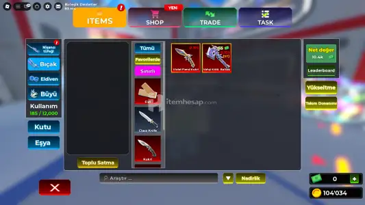 roblox sniper arena oyunu full+ full set hesap değildir trade ile verilcektir!