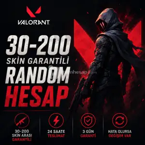 ⭐ 30-200 Skin Garantili | Valorant Random Hesap ⭐