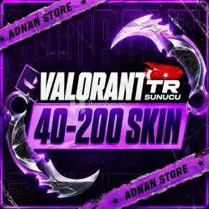 ⭐ 40-200 Skin Garantili | TR Sunucu Valorant Random Hesap ⭐